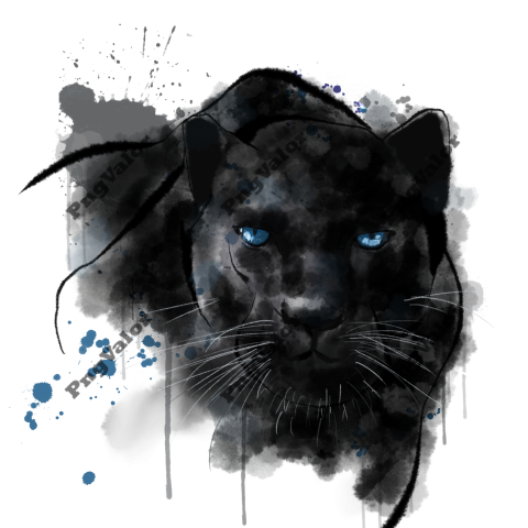 Cheetah Ink Decorative Pattern Trend God Shaped Ink Pen Black Leopard